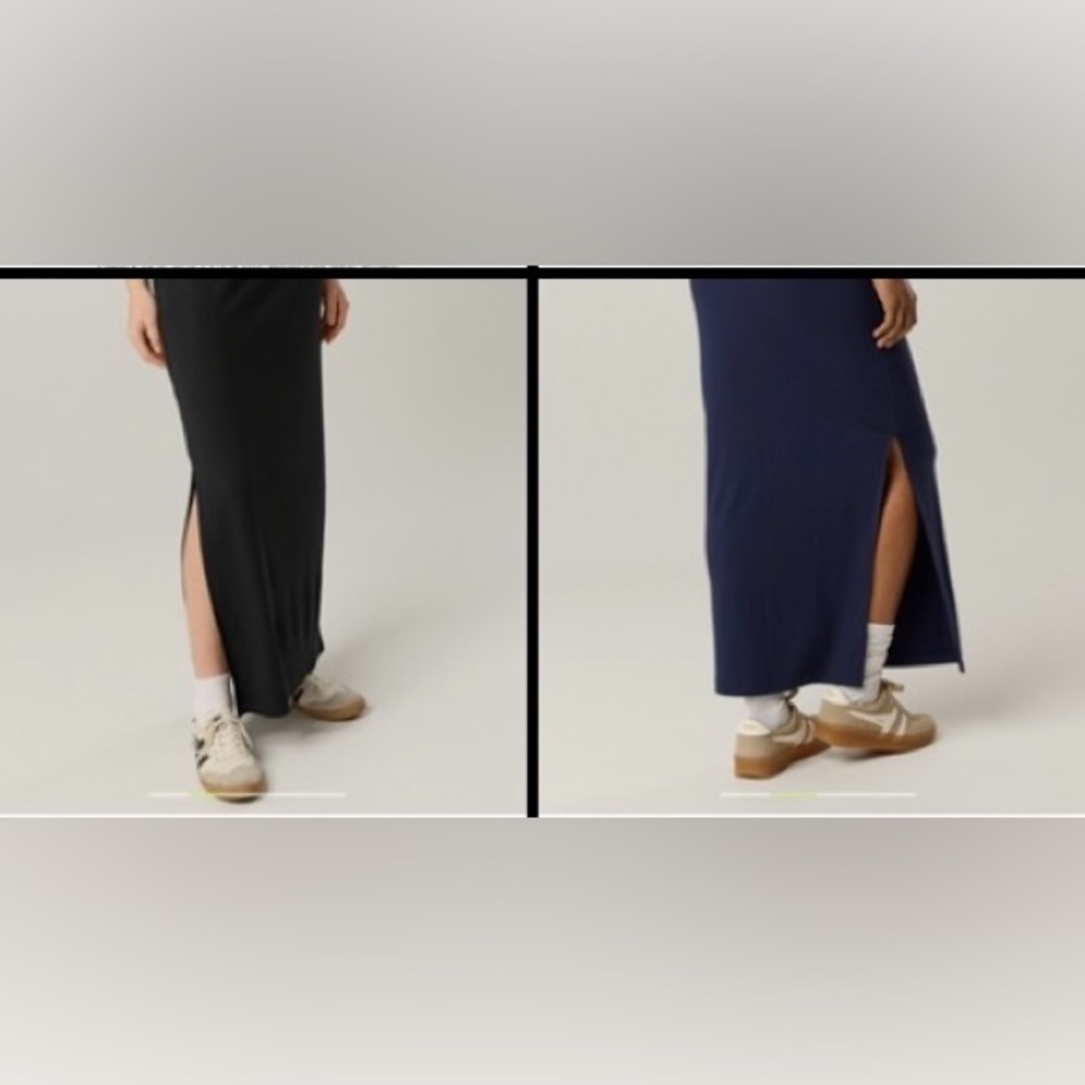2 aerie skirts (black AND navy) xxs